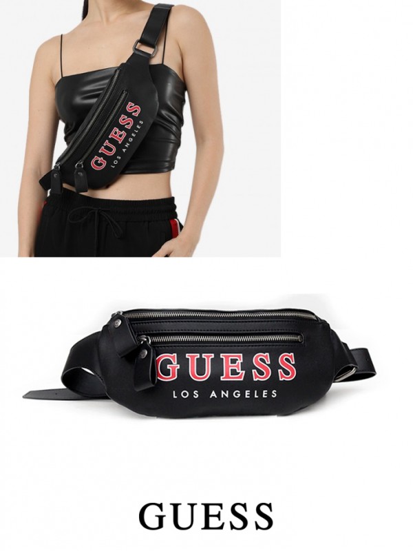 GS150*GUESS CLASSIC BUM BAG WAIST BAG BELT BAG (BLACK) GS150*GUESS CLASSIC BUM BAG WAIST BAG BELT BAG (BLACK)
